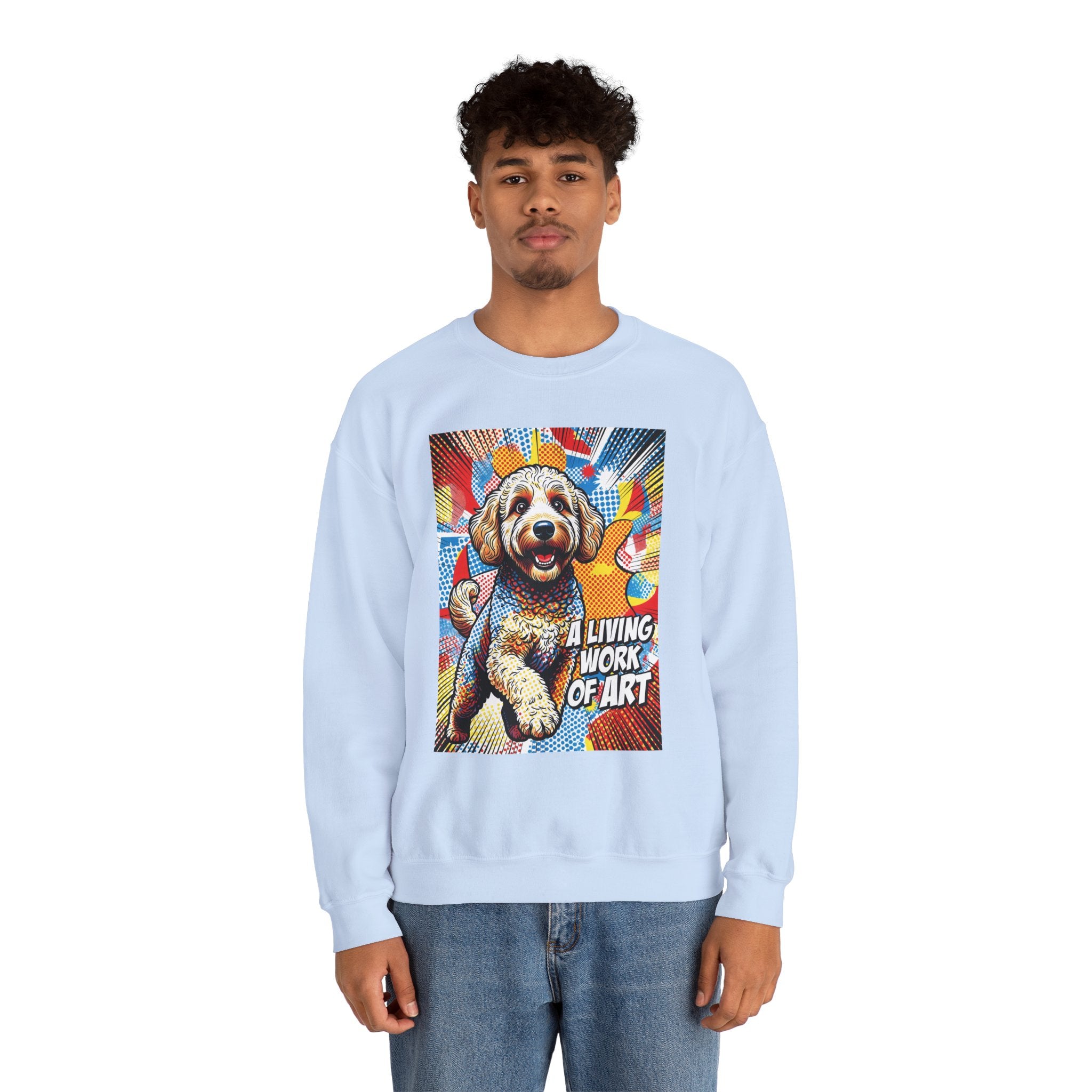 Goldendoodle Sweatshirt | Living Work of Art Collection | Pop Art