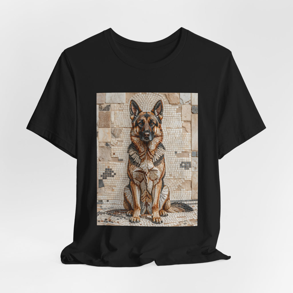 German Shepherd T Shirt | Living Work of Art Collection | Mosaic Style