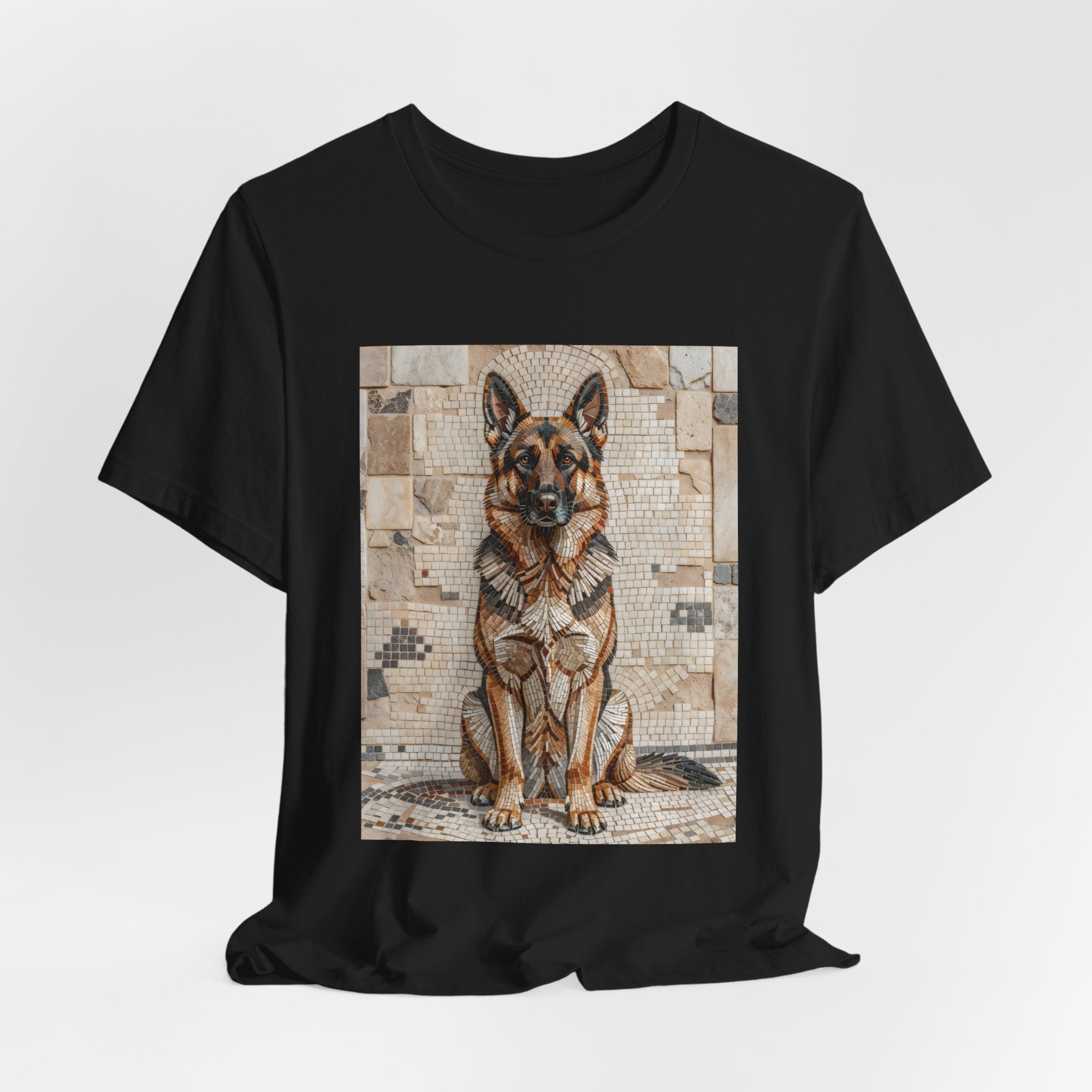 German Shepherd T Shirt | Living Work of Art Collection | Mosaic Style