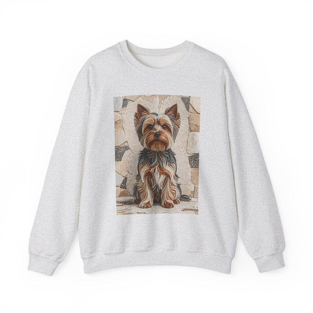 Yorkshire Terrier Sweatshirt | Living Work of Art Collection | Mosaic Style