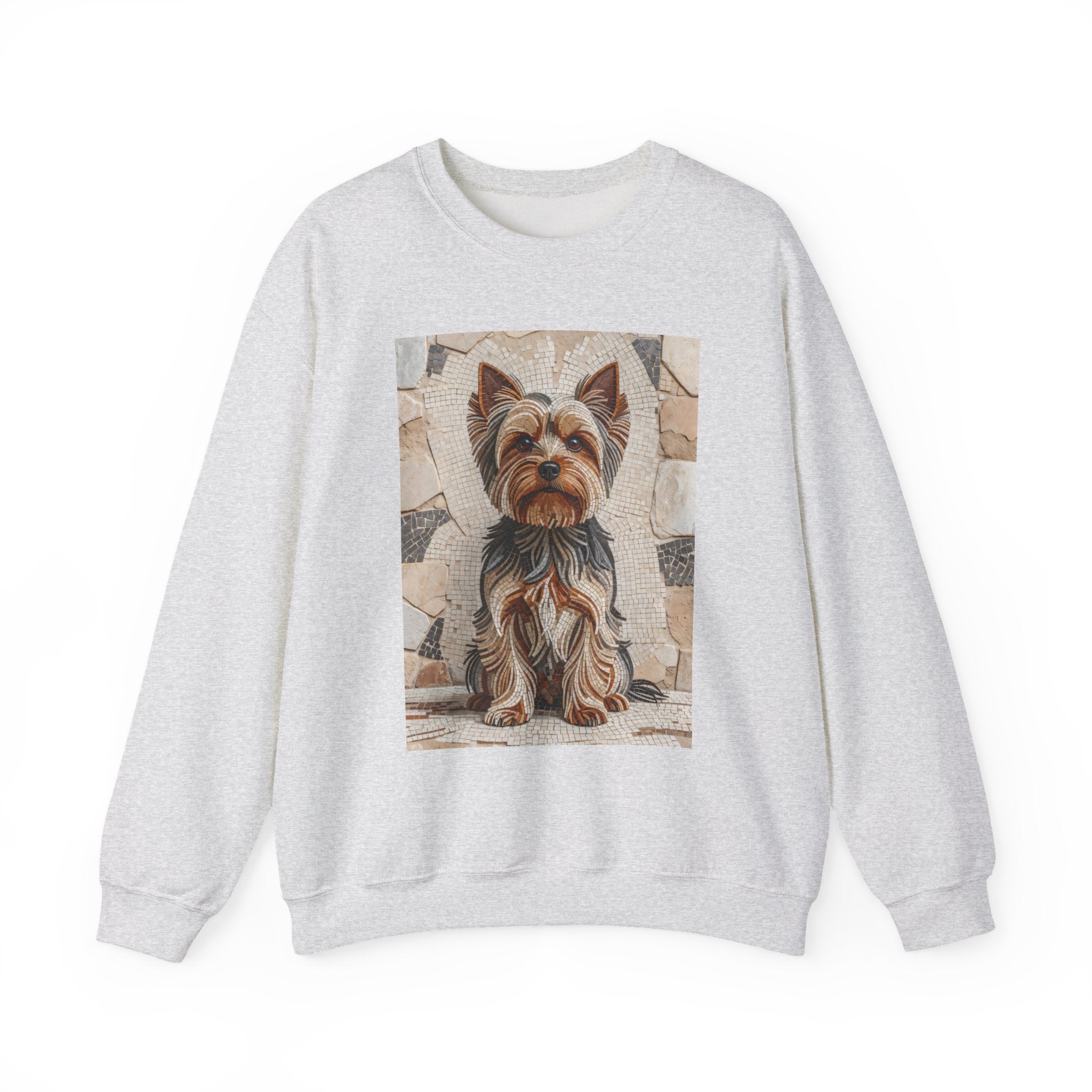 Yorkshire Terrier Sweatshirt | Living Work of Art Collection | Mosaic Style