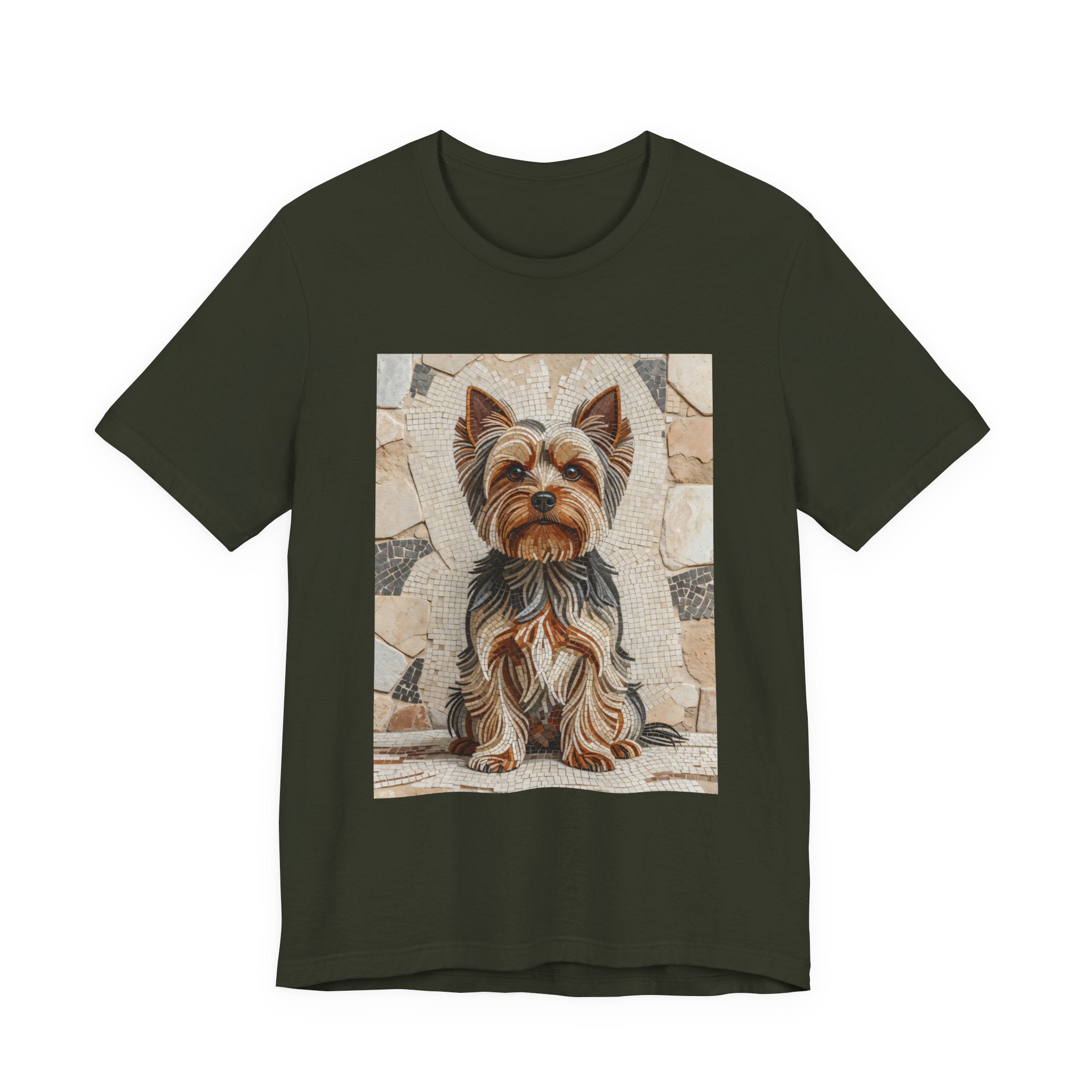 Yorkshire Terrier T Shirt | Living Work of Art Collection | Mosaic Style