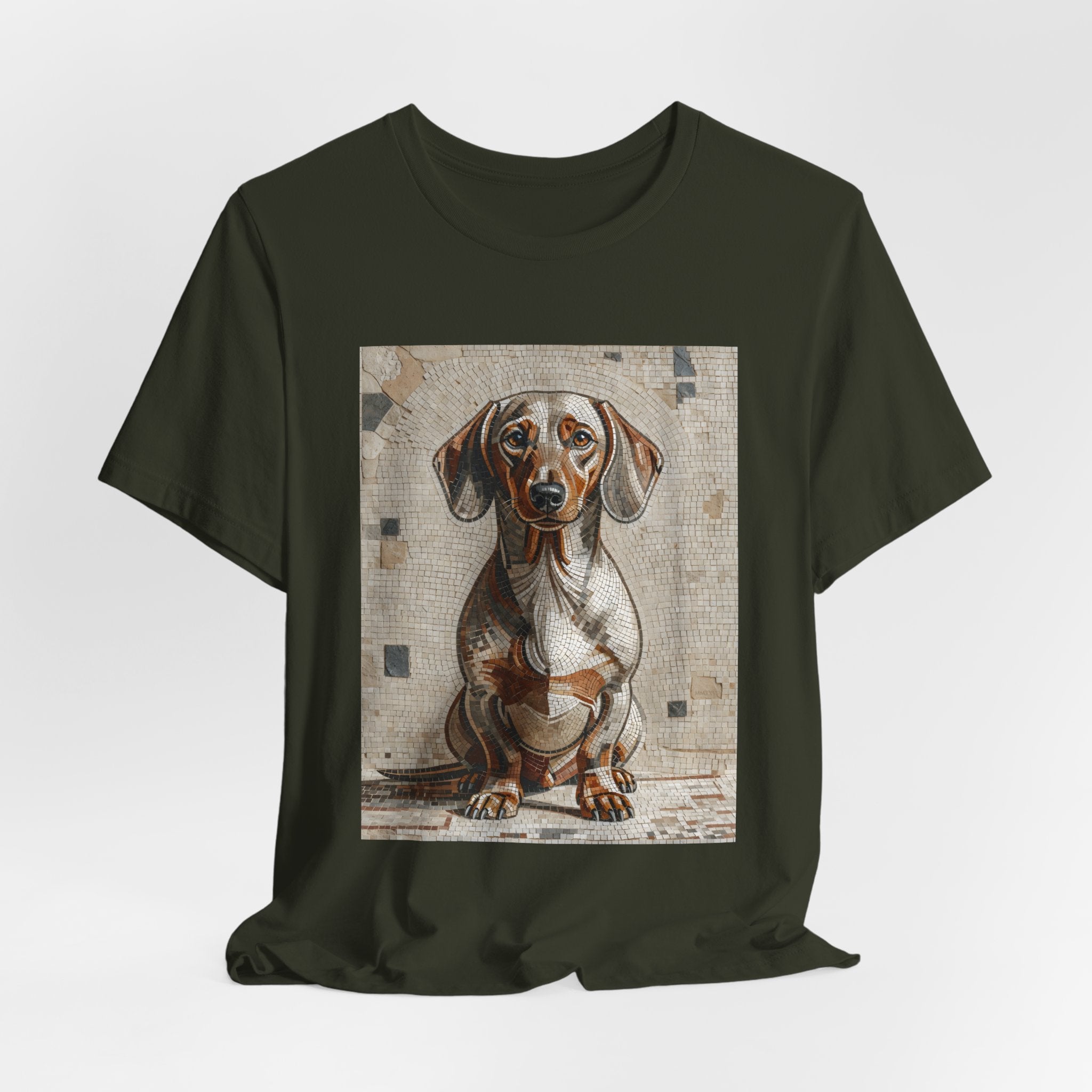Dachshund T Shirt | Living Work of Art Collection | Mosaic Style