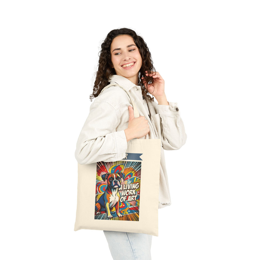 Boxer Tote Bag | Living Work of Art Collection | Pop Art