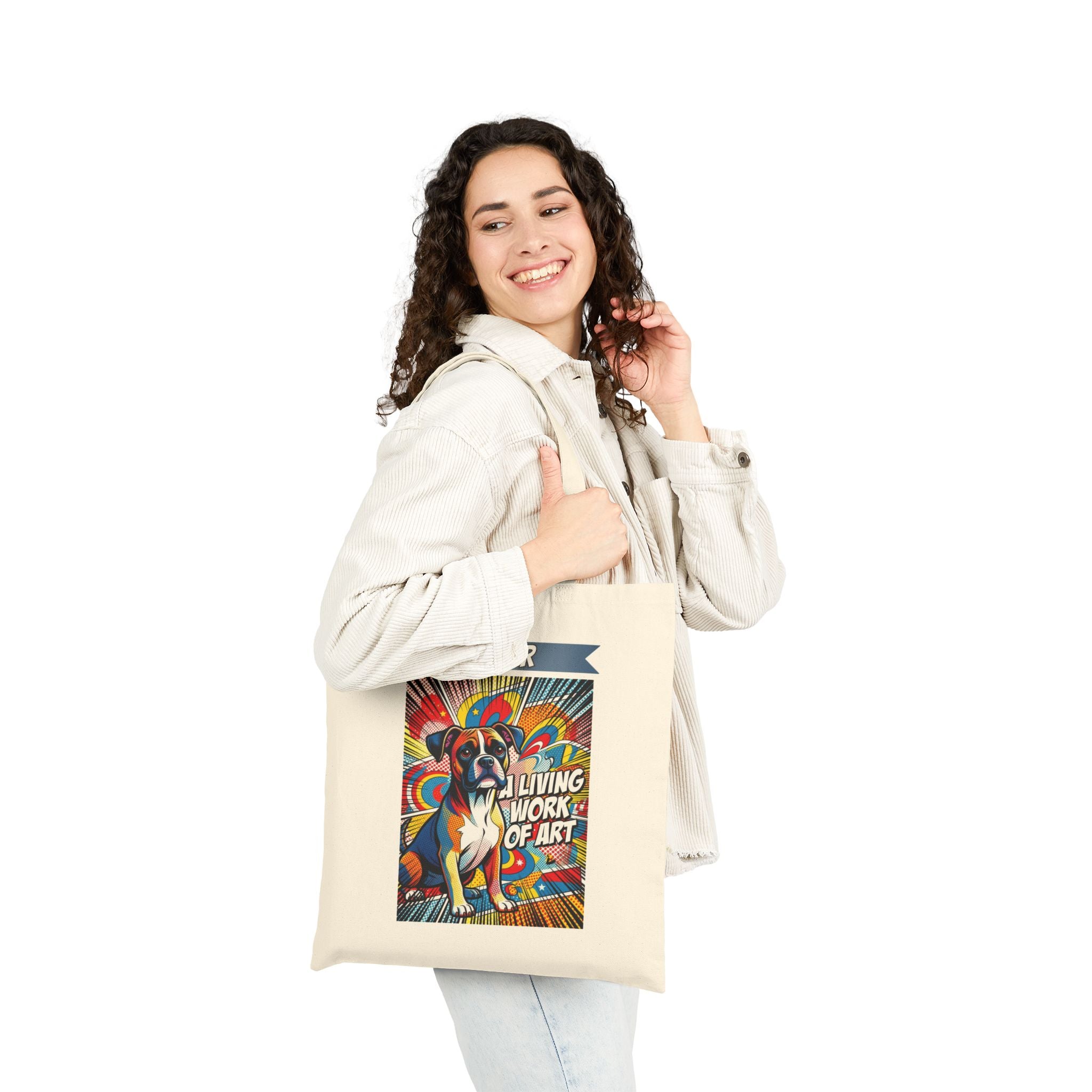 Boxer Tote Bag | Living Work of Art Collection | Pop Art