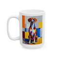 German Shorthaired Pointer Coffee Mug | Living Work of Art Collection | Cubist Style