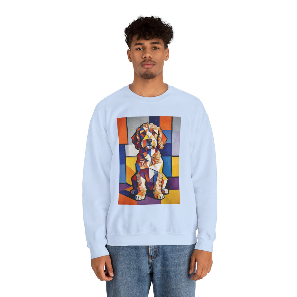Cockapoo Sweatshirt | Living Work of Art Collection | Cubist Style