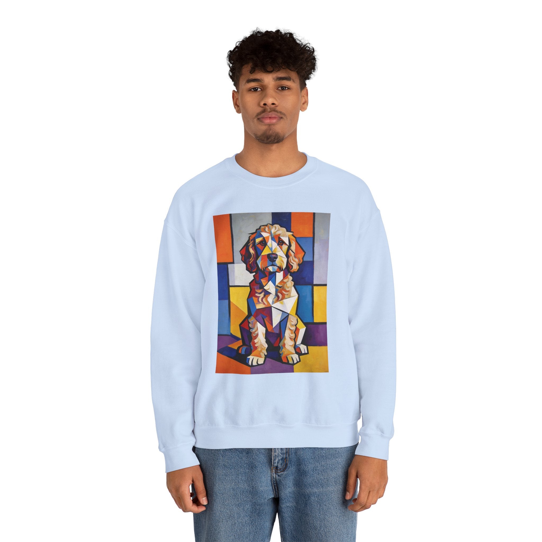 Cockapoo Sweatshirt | Living Work of Art Collection | Cubist Style