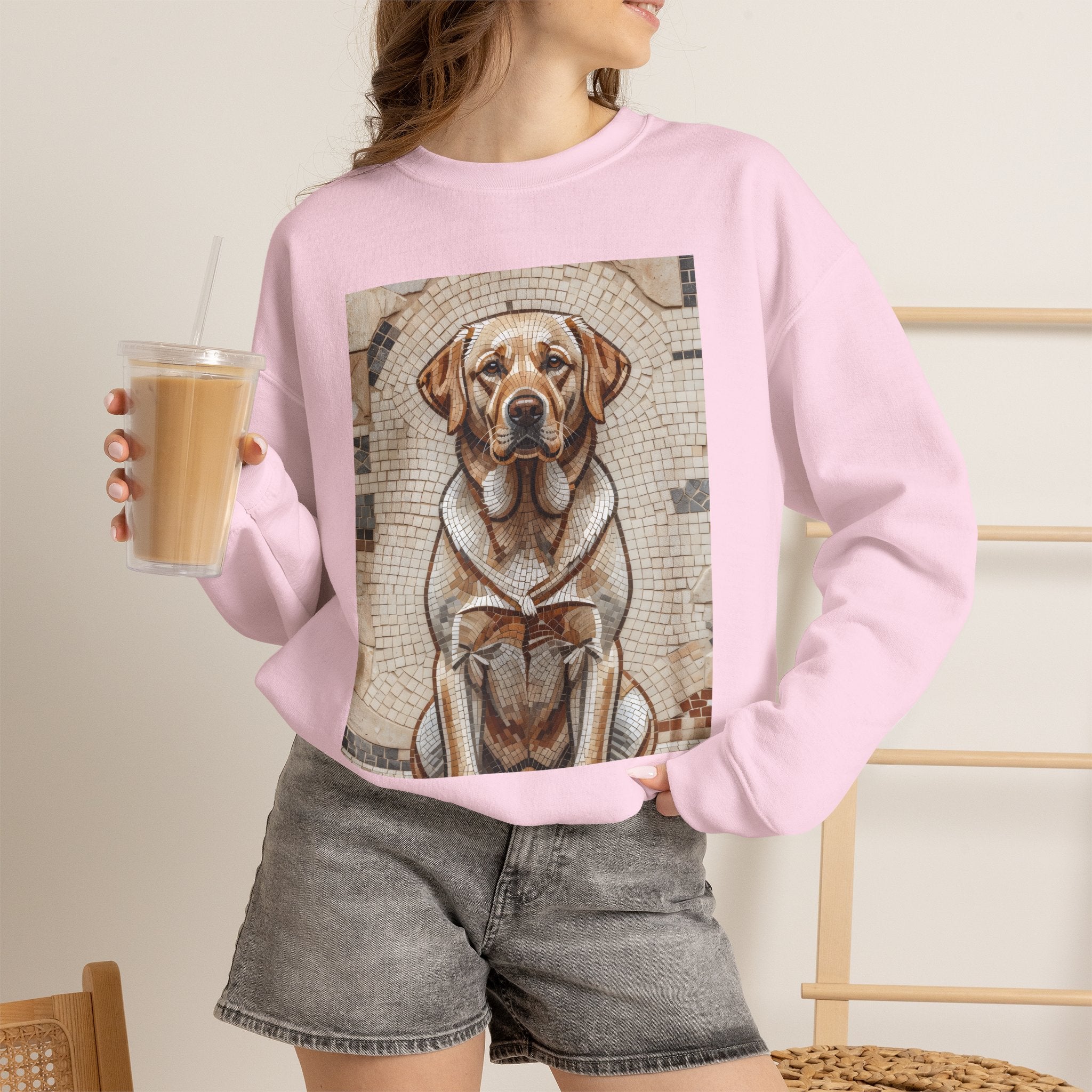 Labrador Retriever Sweatshirt | Living Work of Art Collection | Mosaic Style