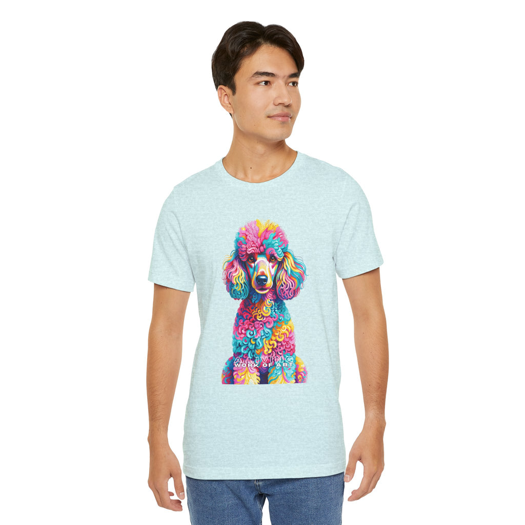Poodle T Shirt | Living Work of Art Collection | Pointillism Style