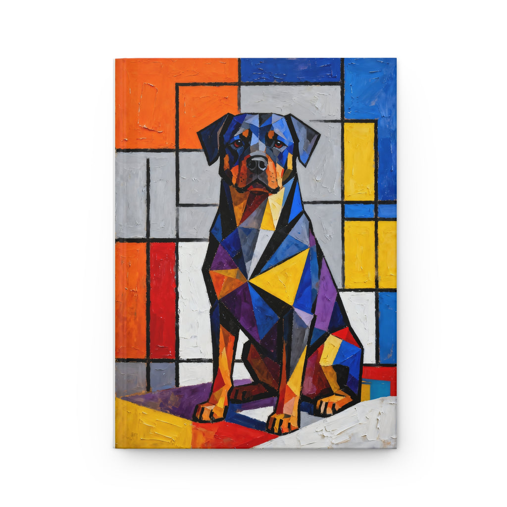 Rottweiler Notebook | Living Work of Art Collection | Cubist Style