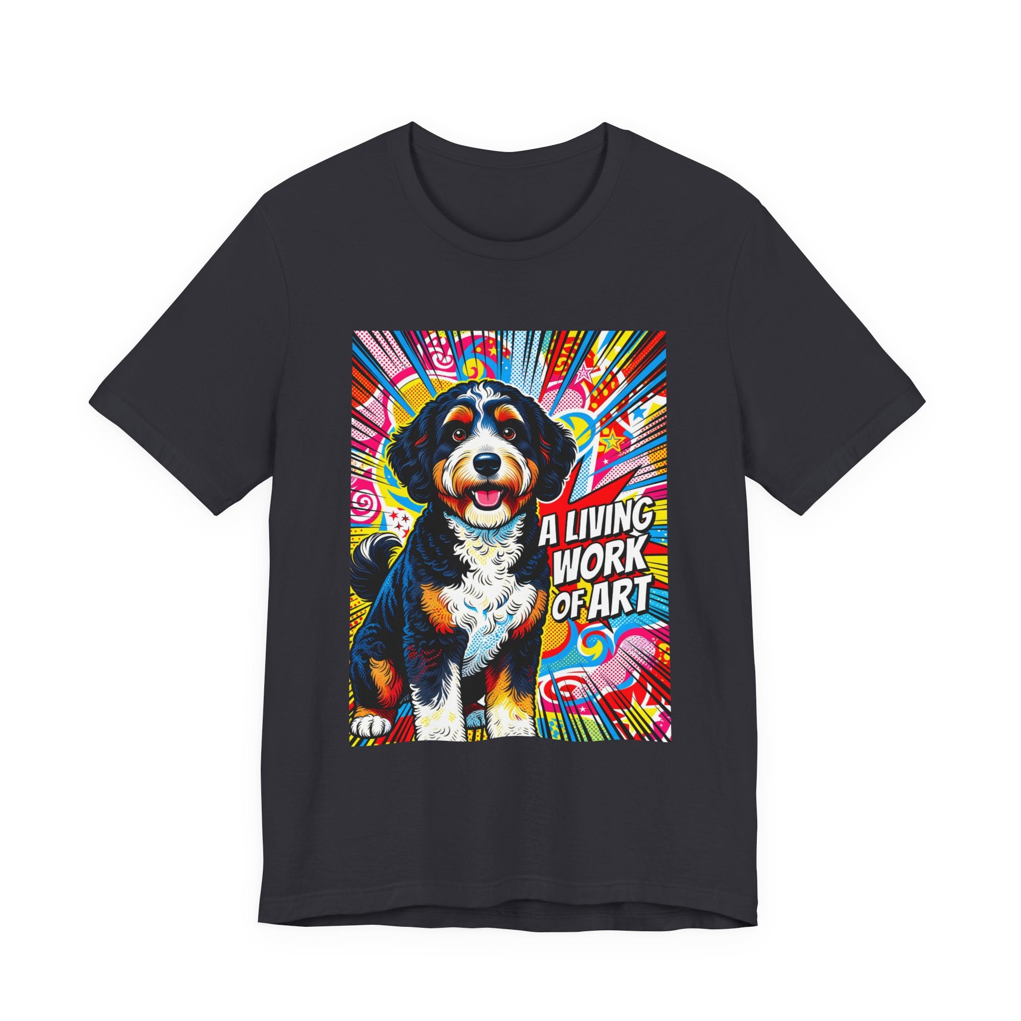 Bernedoodle T Shirt | Living Work of Art Collection | Pop Art