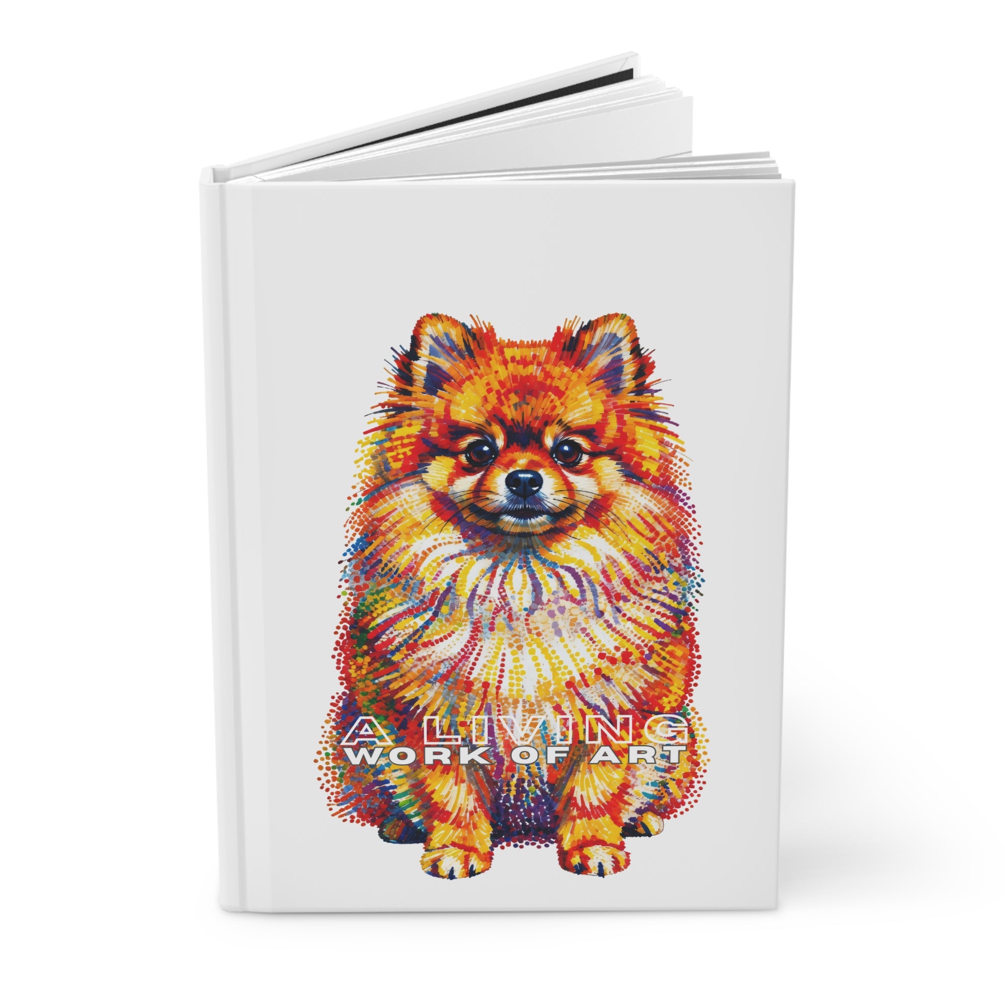 Pomeranian Notebook | Living Work of Art Collection | Pointillism Style