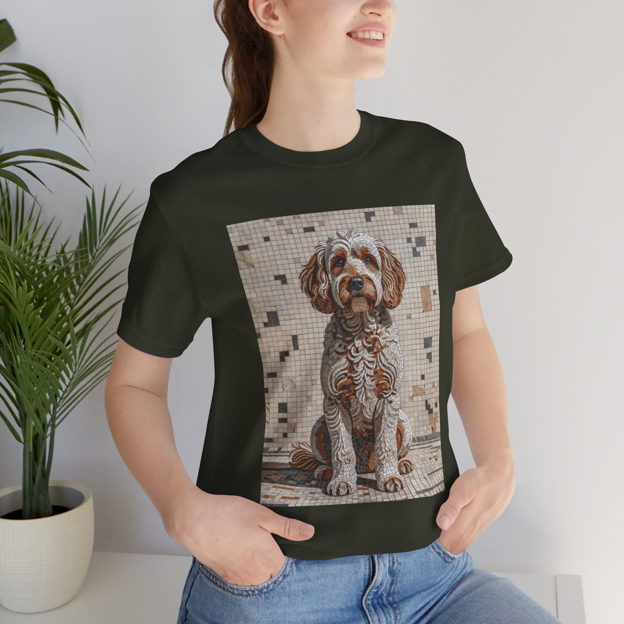 Schnoodle T Shirt | Living Work of Art Collection | Mosaic Style