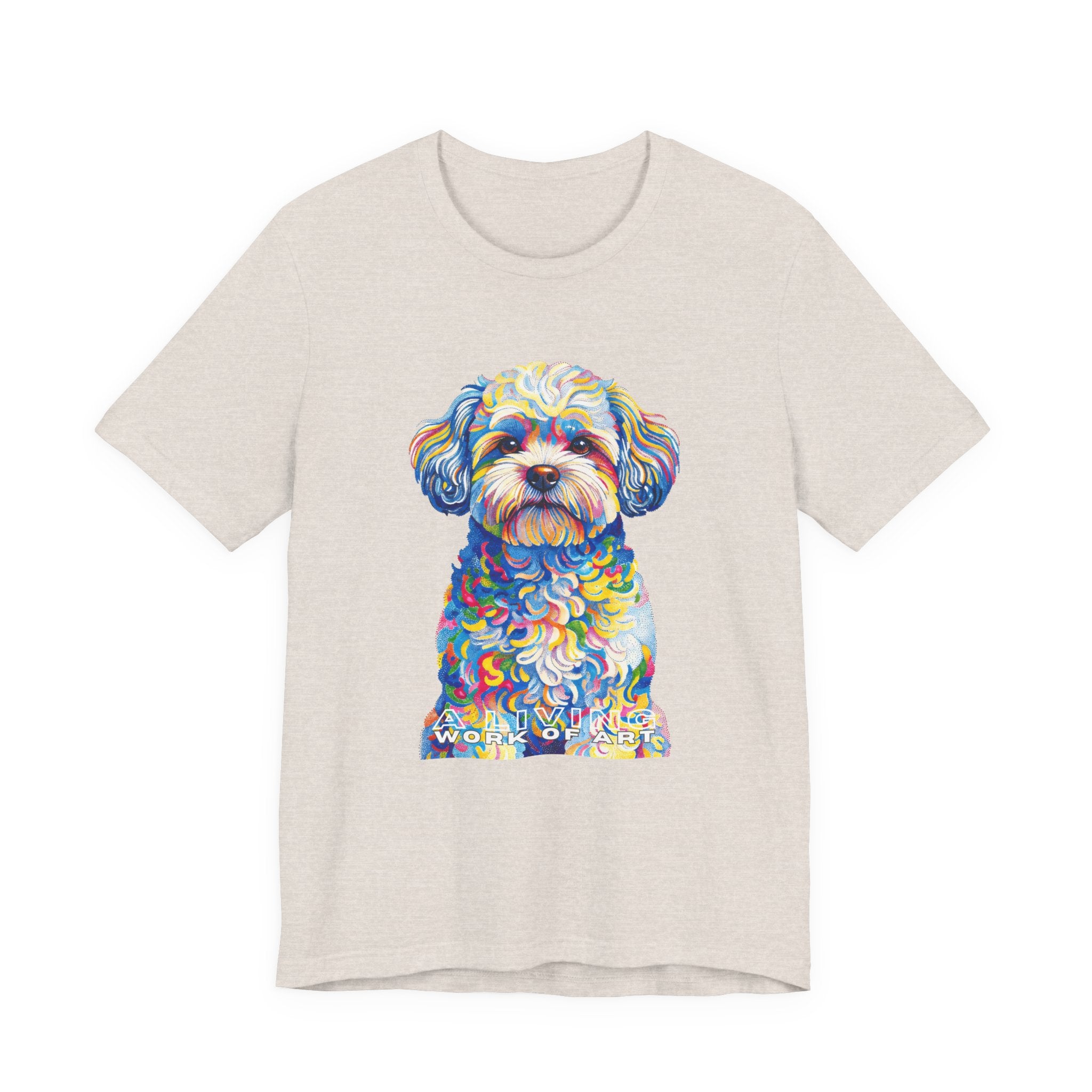 Shih-Poo T Shirt | Living Work of Art Collection | Pointillism Style