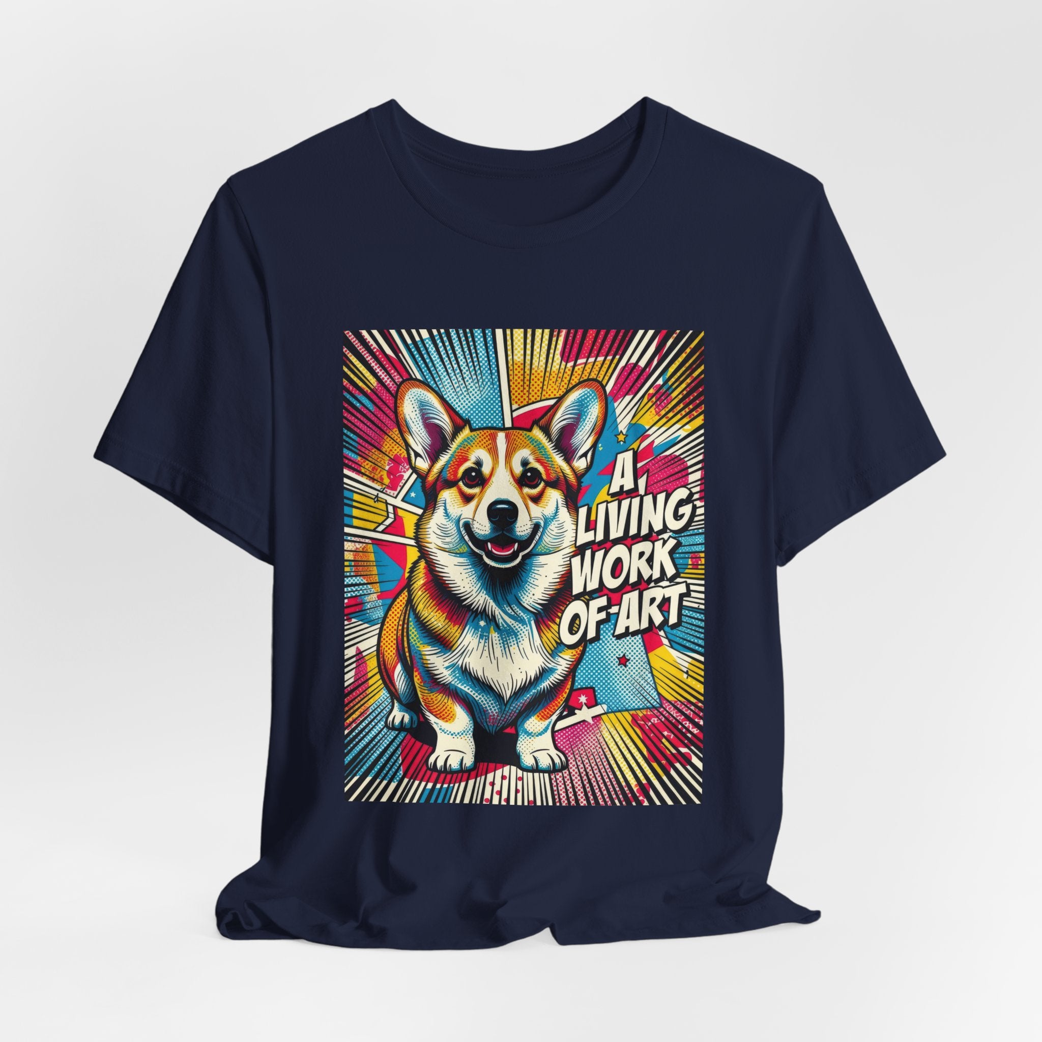 Corgi T Shirt | Living Work of Art Collection | Pop Art