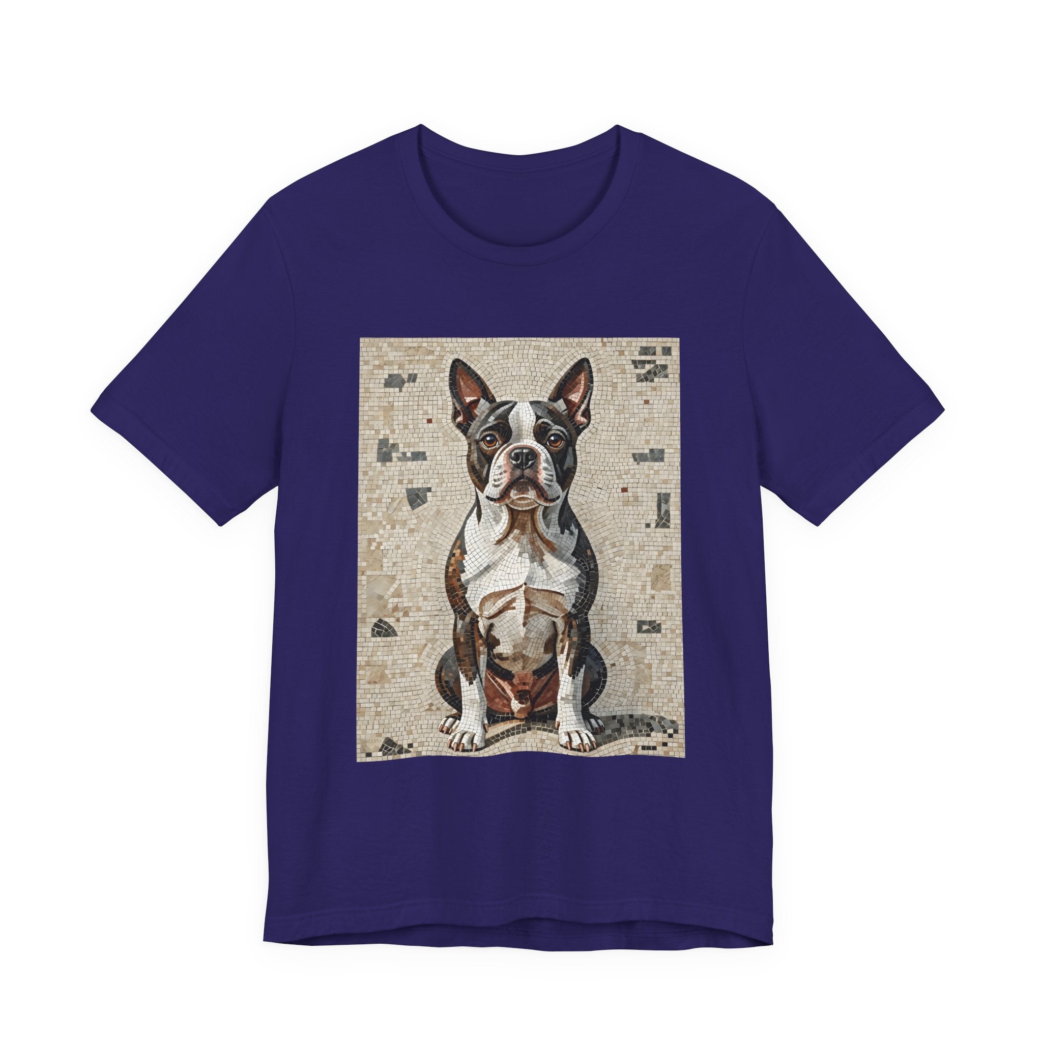 Boston Terrier T Shirt | Living Work of Art Collection | Mosaic Style