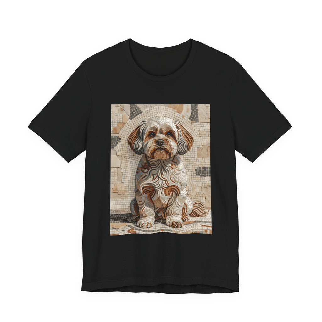Shih-Poo T Shirt | Living Work of Art Collection | Mosaic Style