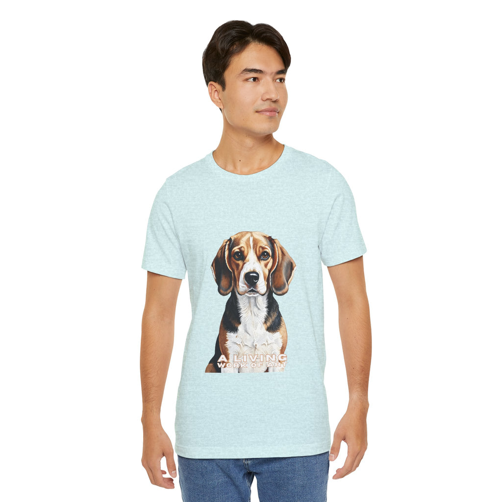 Beagle T Shirt | Living Work of Art Collection | Pointillism Style
