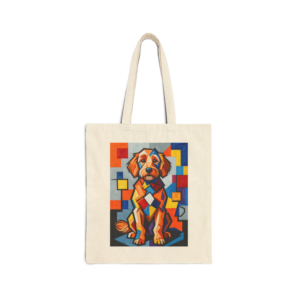 Goldendoodle Tote Bag | Living Work of Art Collection | Cubist Style