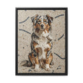 Australian Shepherd Canvas Wall Art | Living Work of Art Collection | Mosaic Style Print