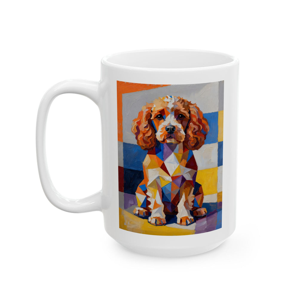Cavapoo Mug | Living Work of Art Collection | Cubist Style