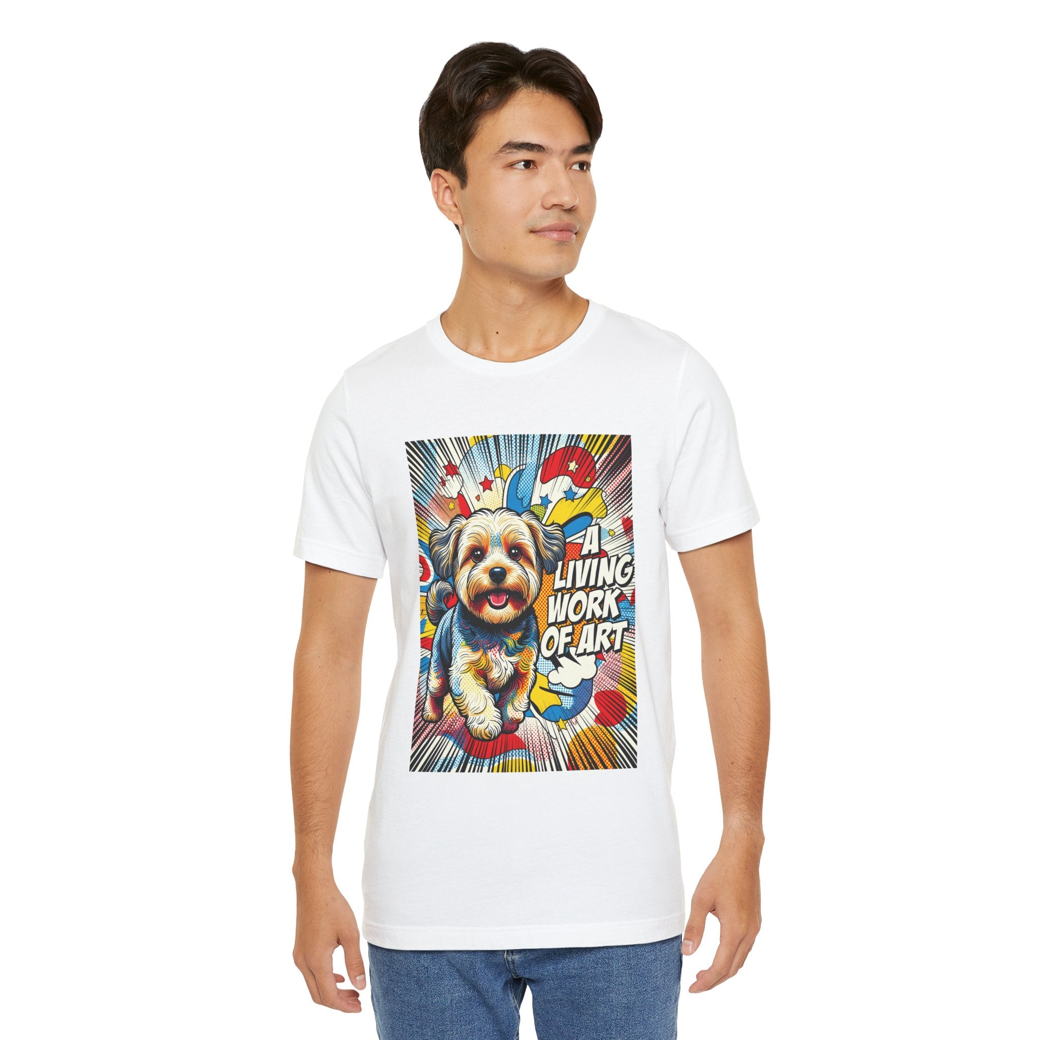 Yorkipoo T Shirt | Living Work of Art Collection | Pop Art