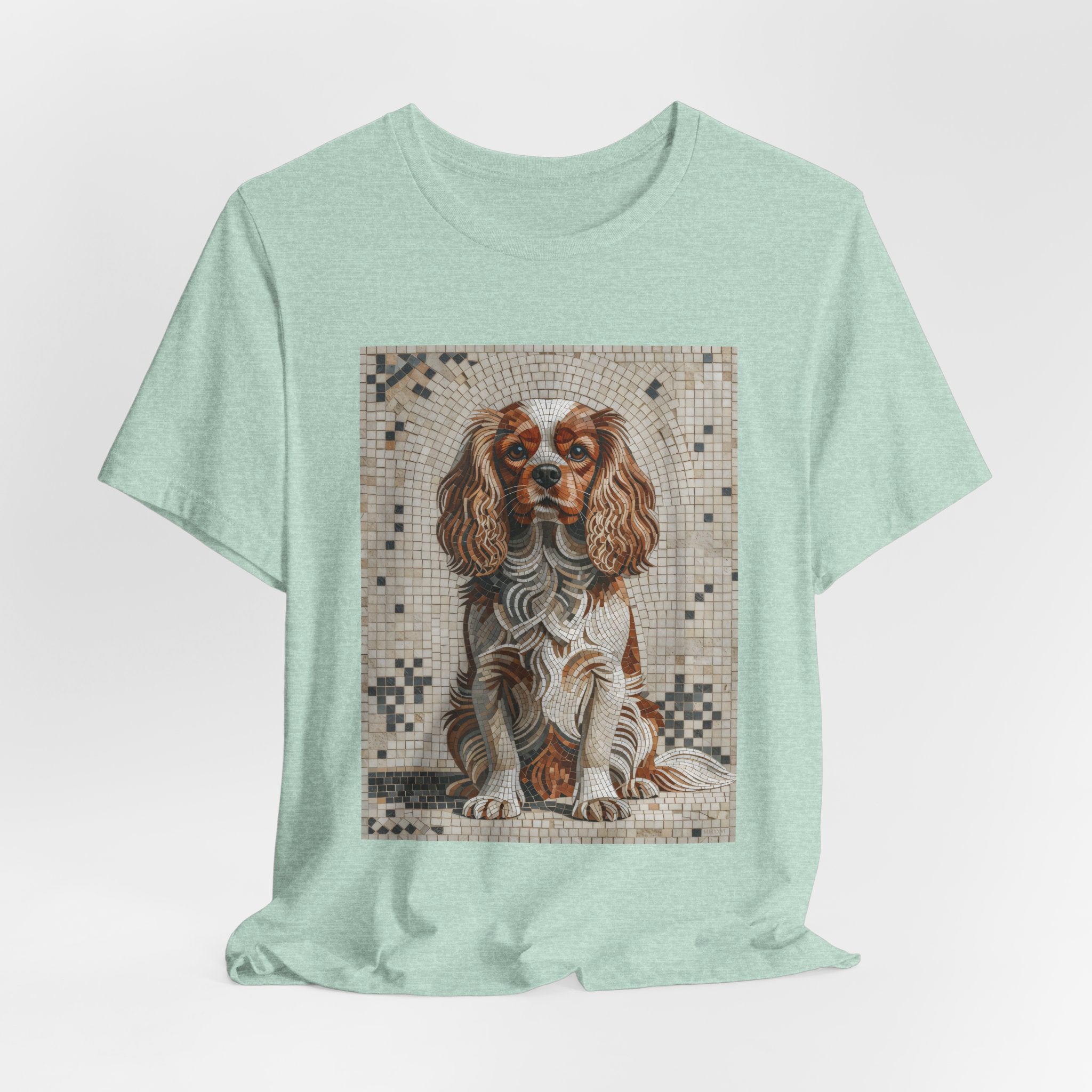 Cavalier King Charles Spaniel T Shirt | Living Work of Art Collection | Mosaic Style