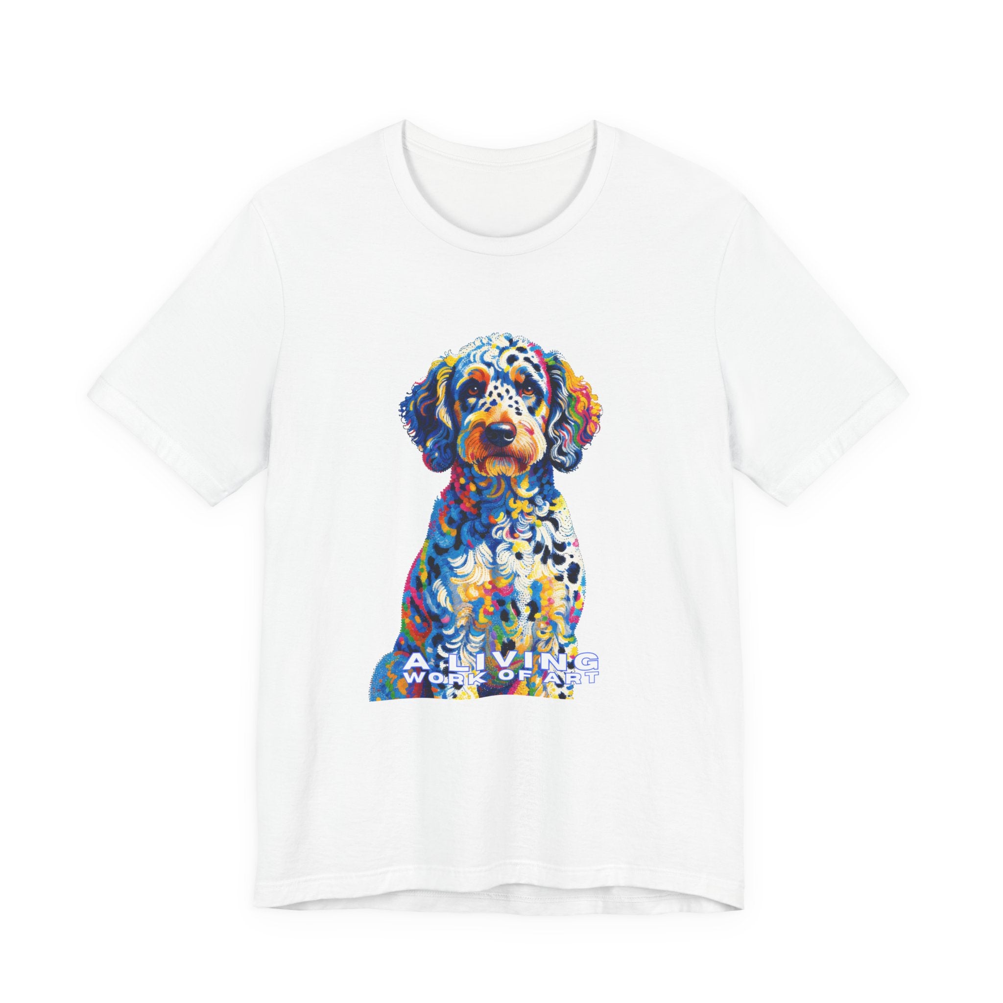 Labradoodle T Shirt | Living Work of Art Collection | Pointillism Style