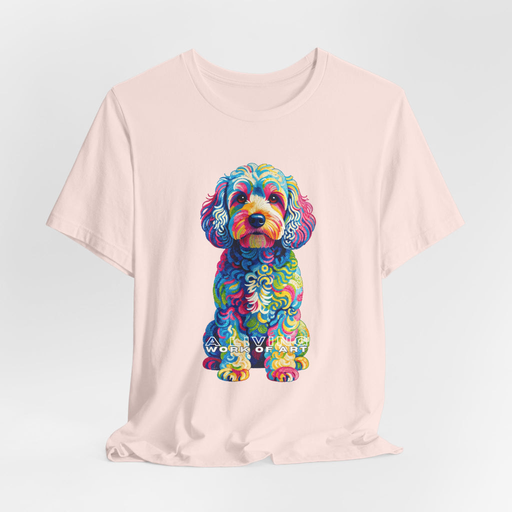 Cockapoo T Shirt | Living Work of Art Collection | Pointillism Style