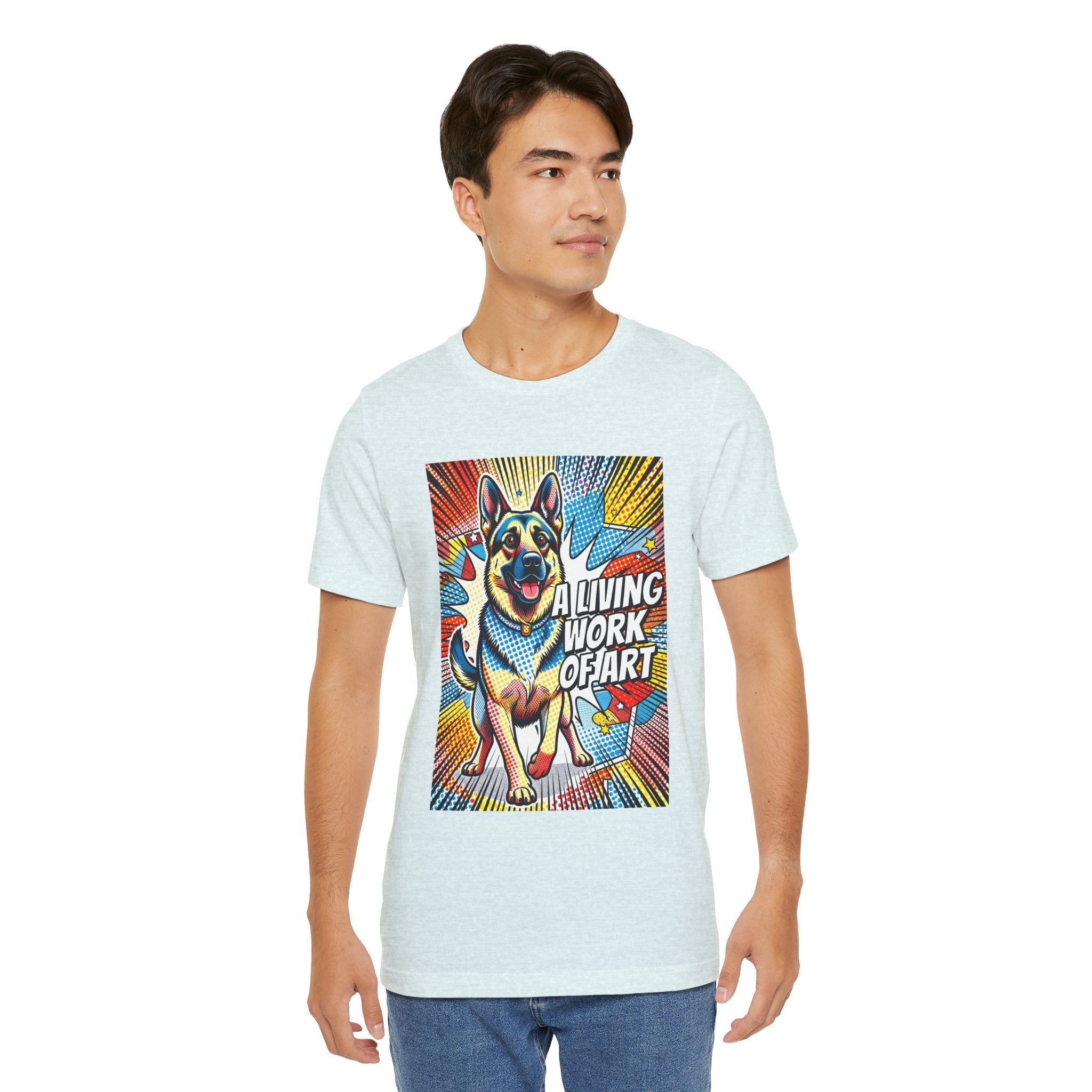 German Shepherd T Shirt | Living Work of Art Collection | Pop Art