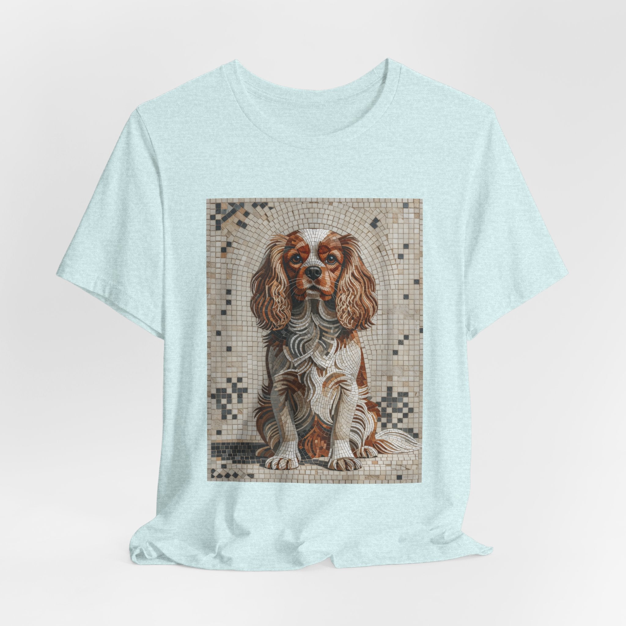 Cavalier King Charles Spaniel T Shirt | Living Work of Art Collection | Mosaic Style