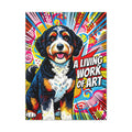 Bernedoodle Canvas Wall Art | Living Work of Art Collection | Pop Art Print