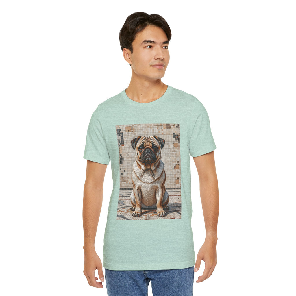 Pug T Shirt | Living Work of Art Collection | Mosaic Style
