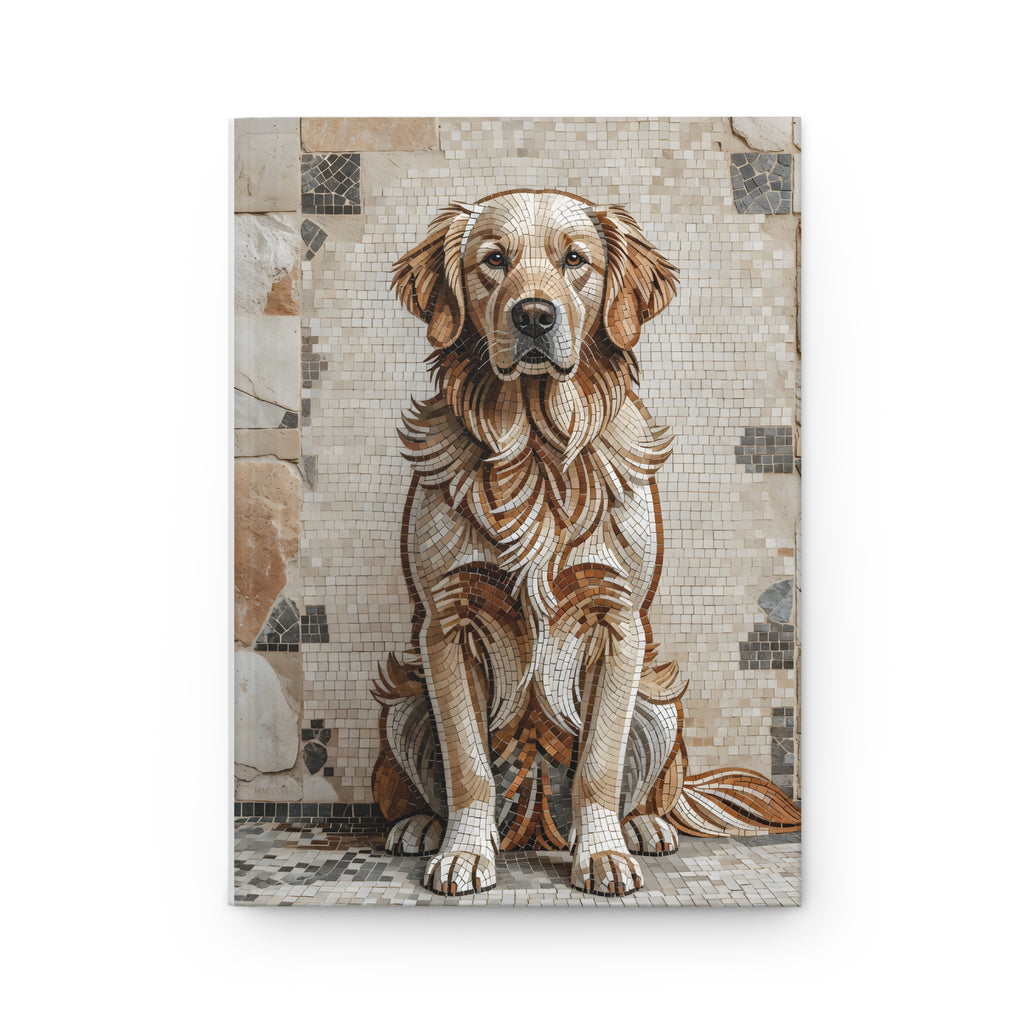 Golden Retriever Notebook | Living Work of Art Collection | Mosaic Style