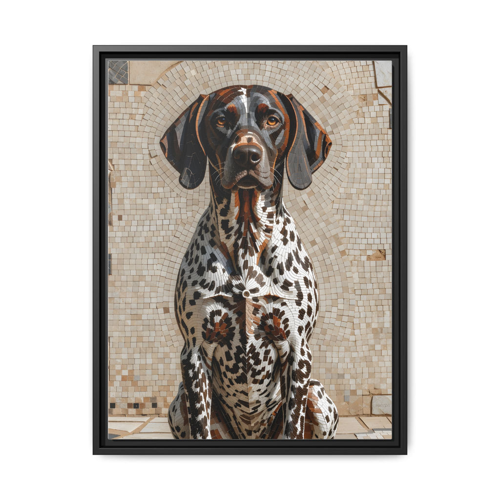 German Shorthaired Pointer Canvas Wall Art | Living Work of Art Collection | Mosaic Style Print