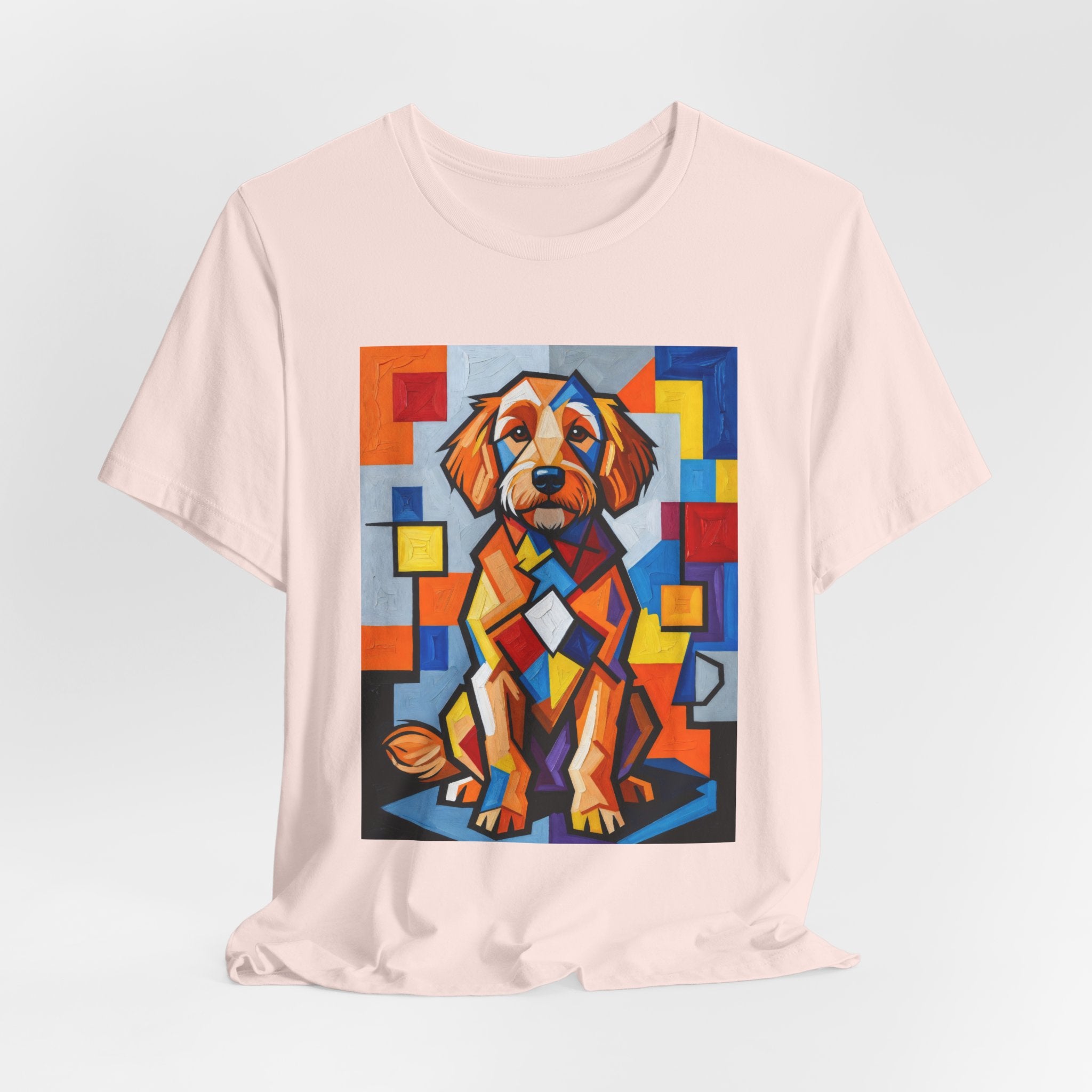 Goldendoodle T Shirt | Living Work of Art Collection | Cubist Style