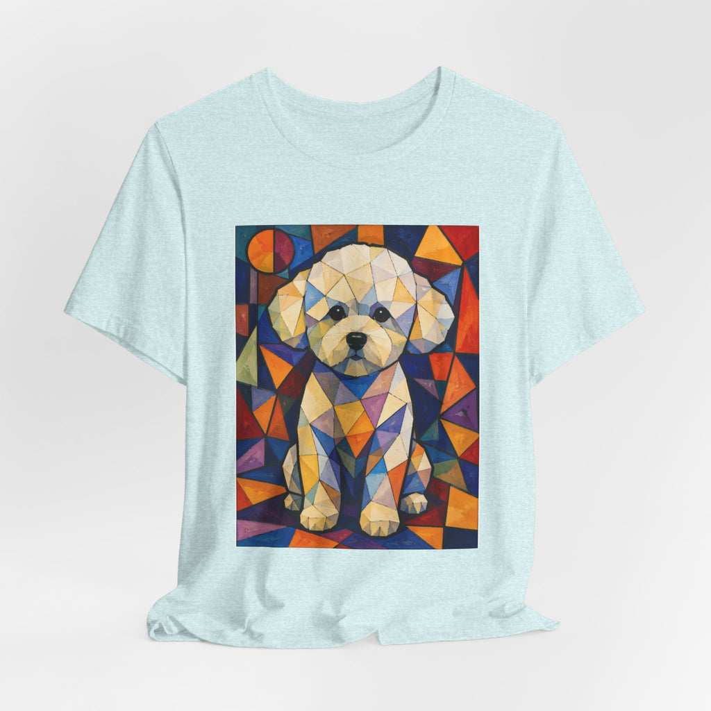 Bichon Frise T Shirt | Living Work of Art Collection | Cubist Style