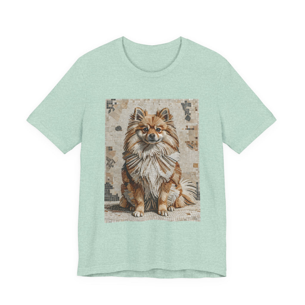 Pomeranian T Shirt | Living Work of Art Collection | Mosaic Style