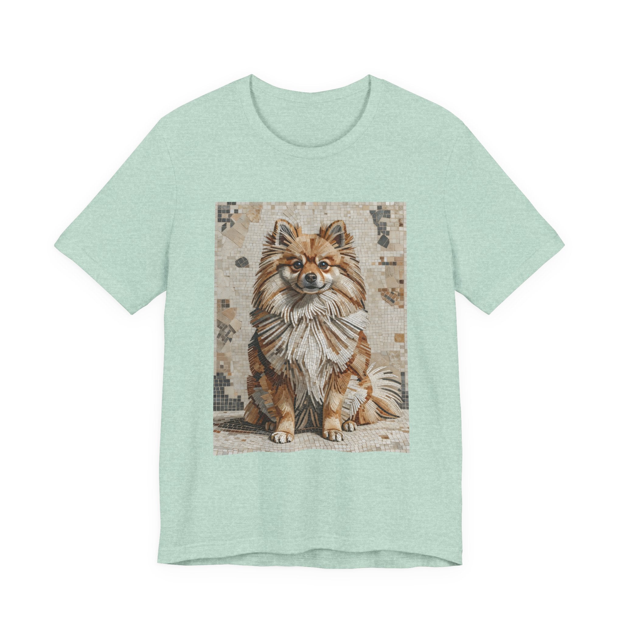 Pomeranian T Shirt | Living Work of Art Collection | Mosaic Style