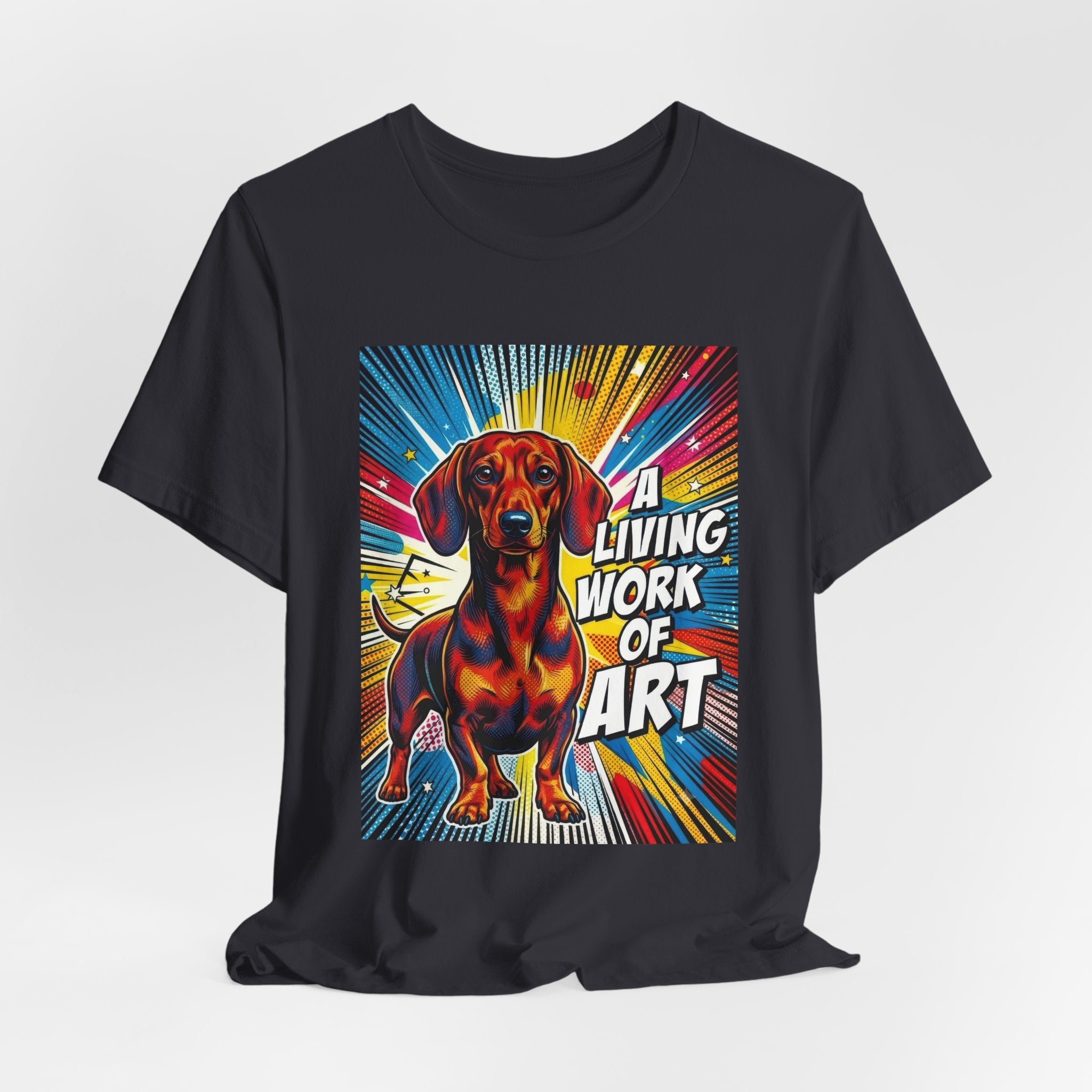 Dachshund T Shirt | Living Work of Art Collection | Pop Art