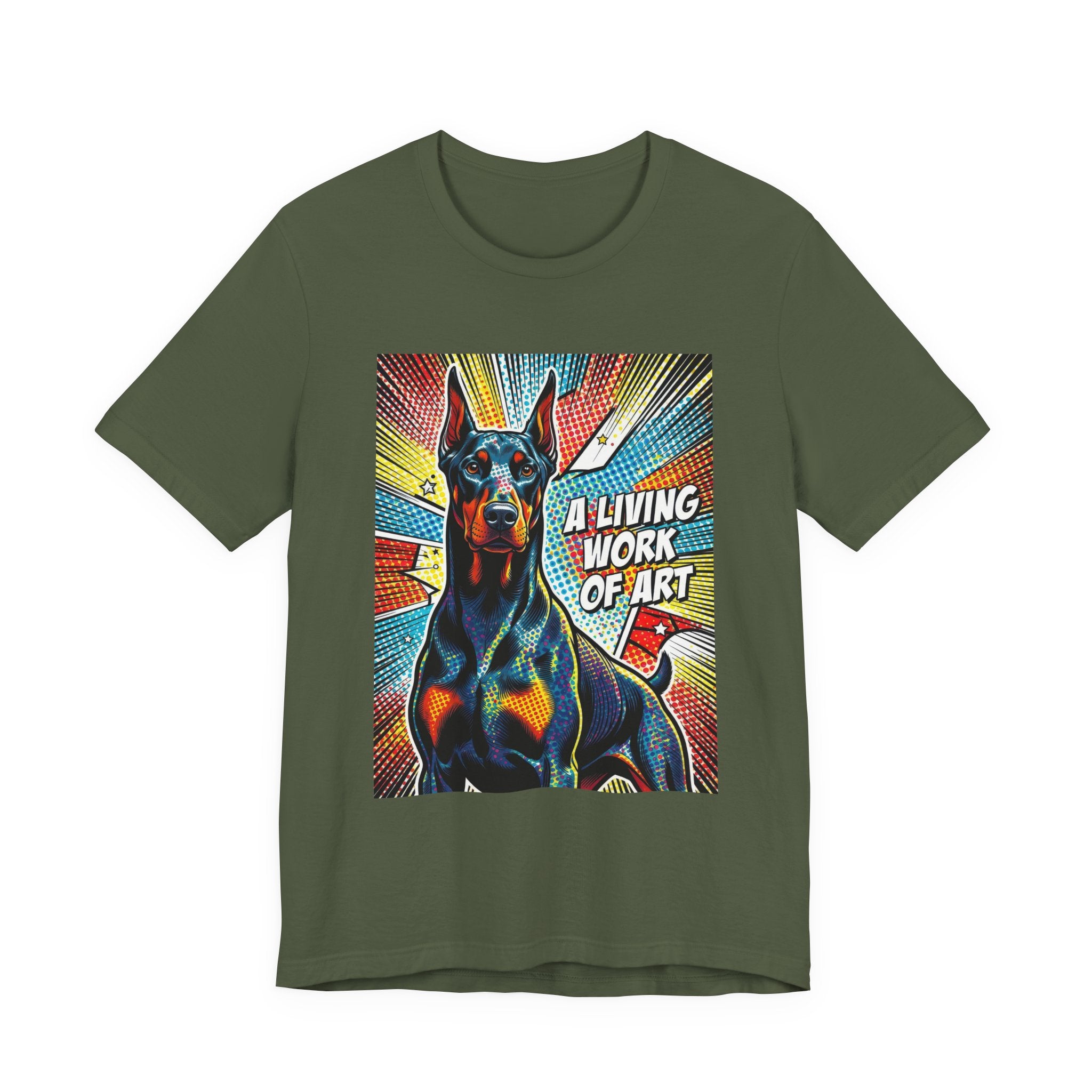 Doberman Pinscher T Shirt | Living Work of Art Collection | Pop Art