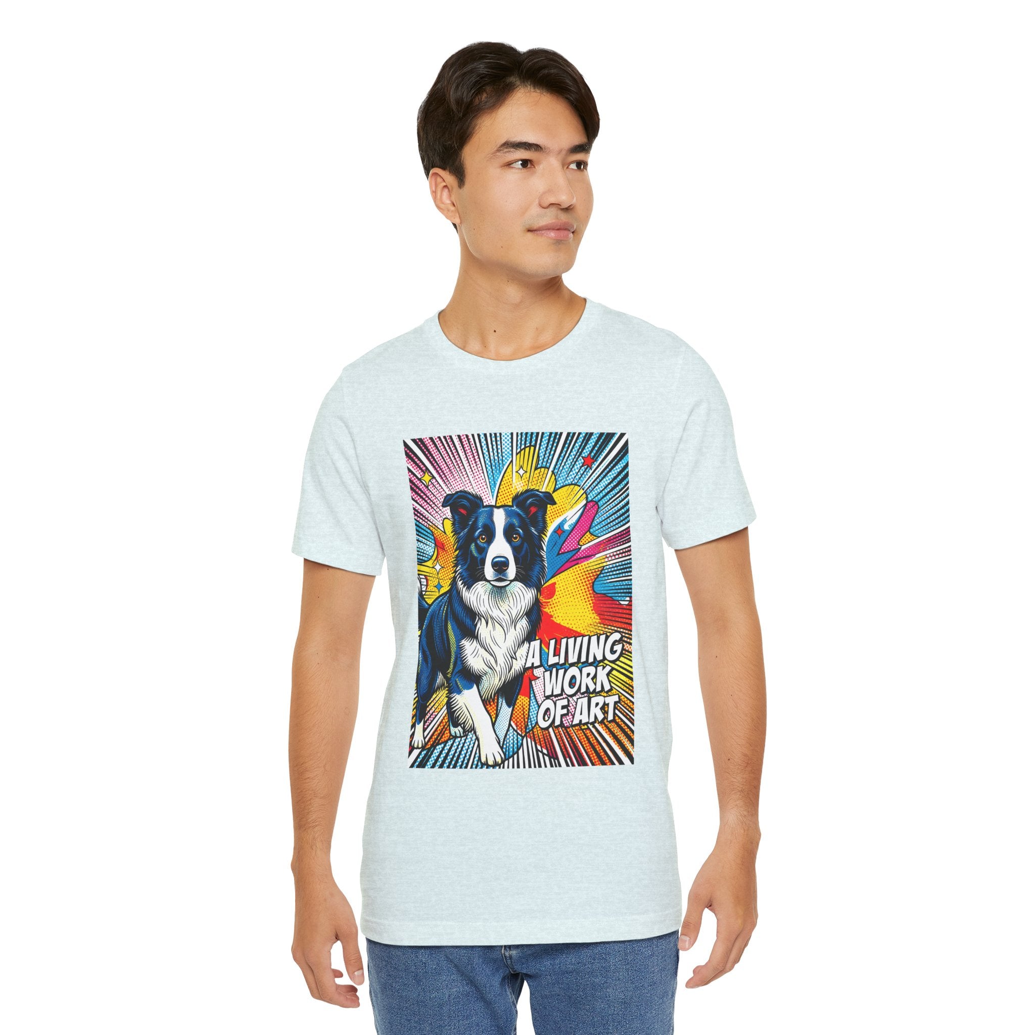 Border Collie T Shirt | Living Work of Art Collection | Pop Art