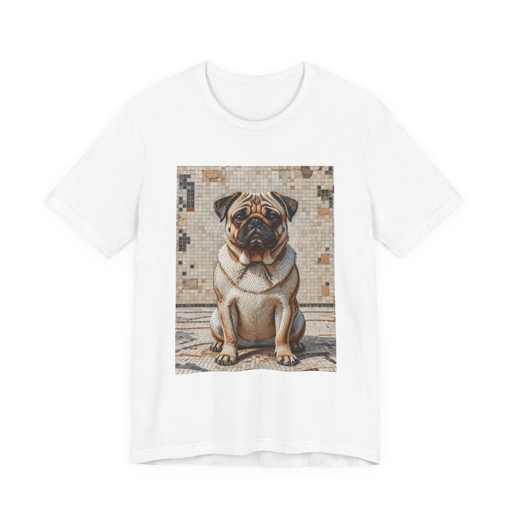 Pug T Shirt | Living Work of Art Collection | Mosaic Style