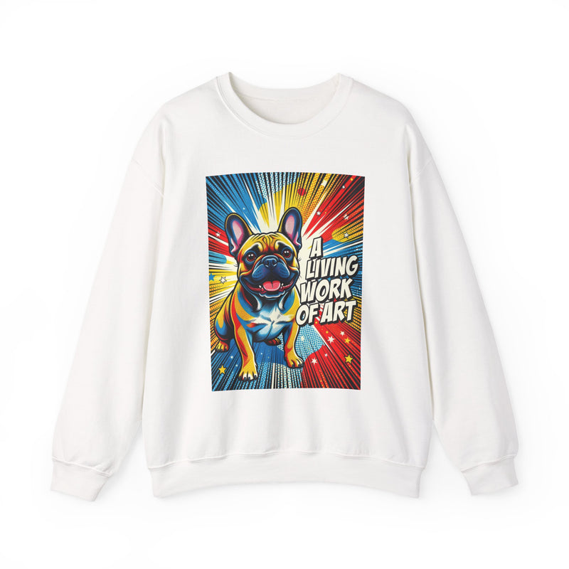French Bulldog Sweatshirt | Living Work of Art Collection | Pop Art