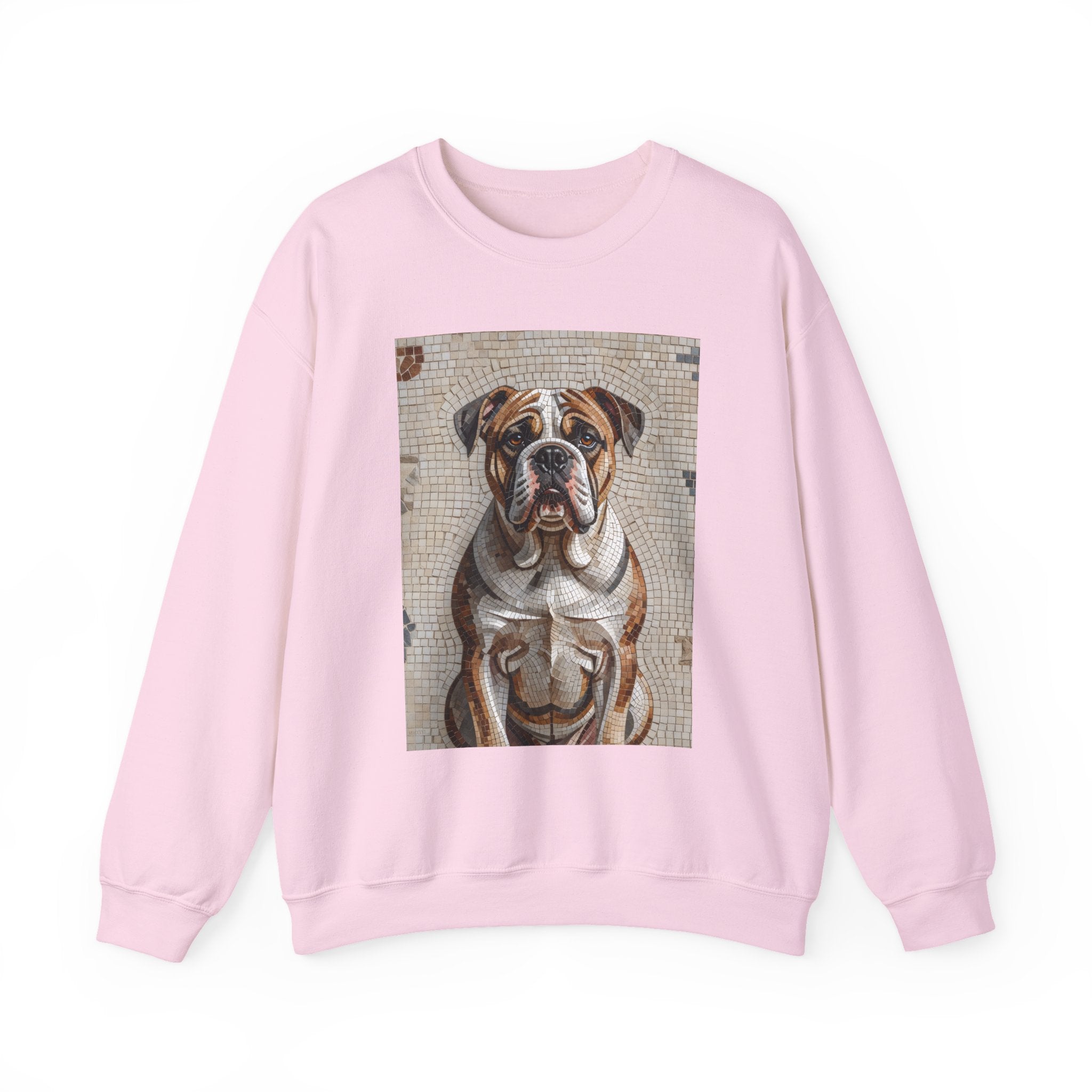 Bulldog Sweatshirt | Living Work of Art Collection | Mosaic Style
