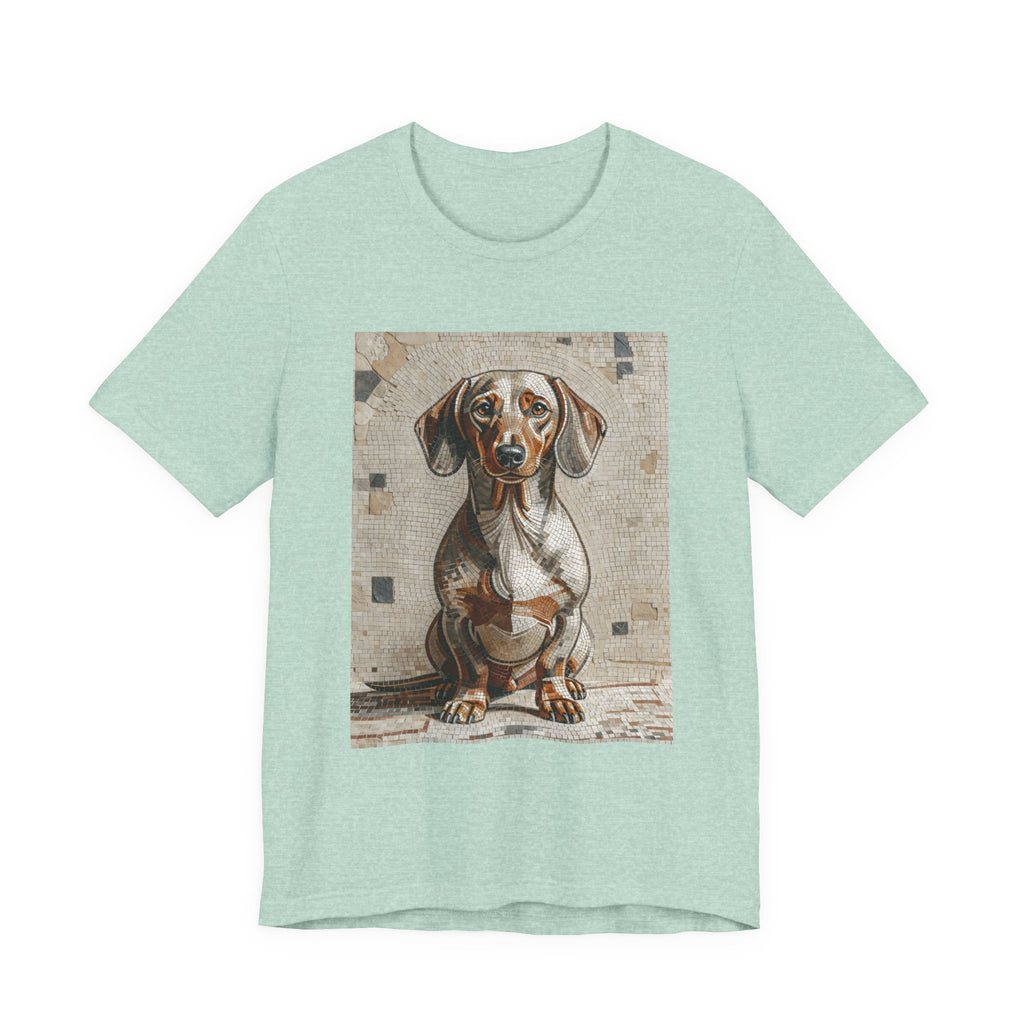 Dachshund T Shirt | Living Work of Art Collection | Mosaic Style