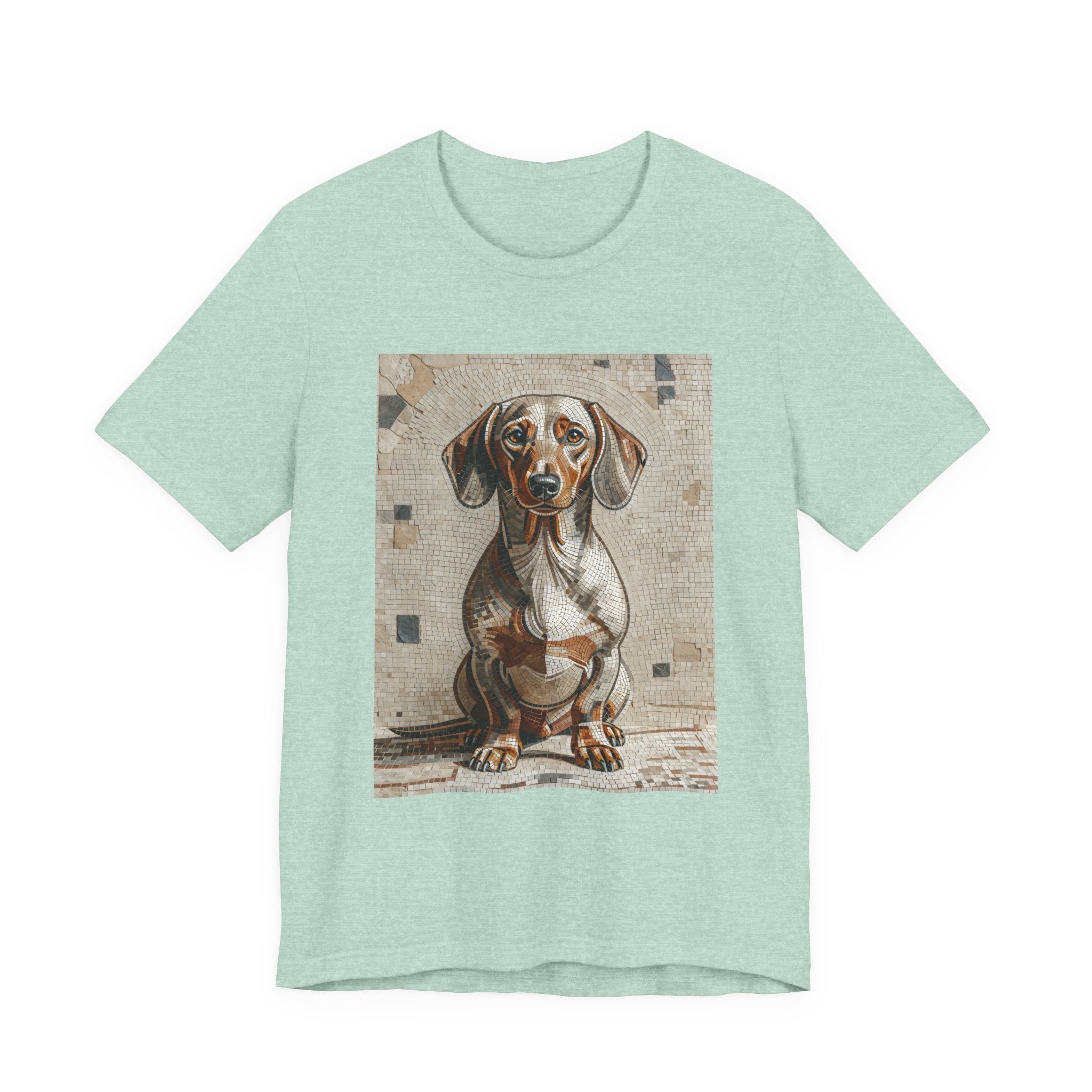Dachshund T Shirt | Living Work of Art Collection | Mosaic Style