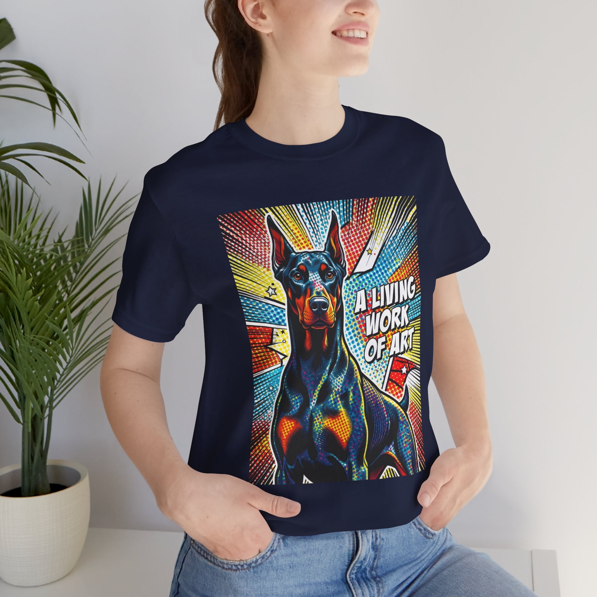 Doberman Pinscher T Shirt | Living Work of Art Collection | Pop Art