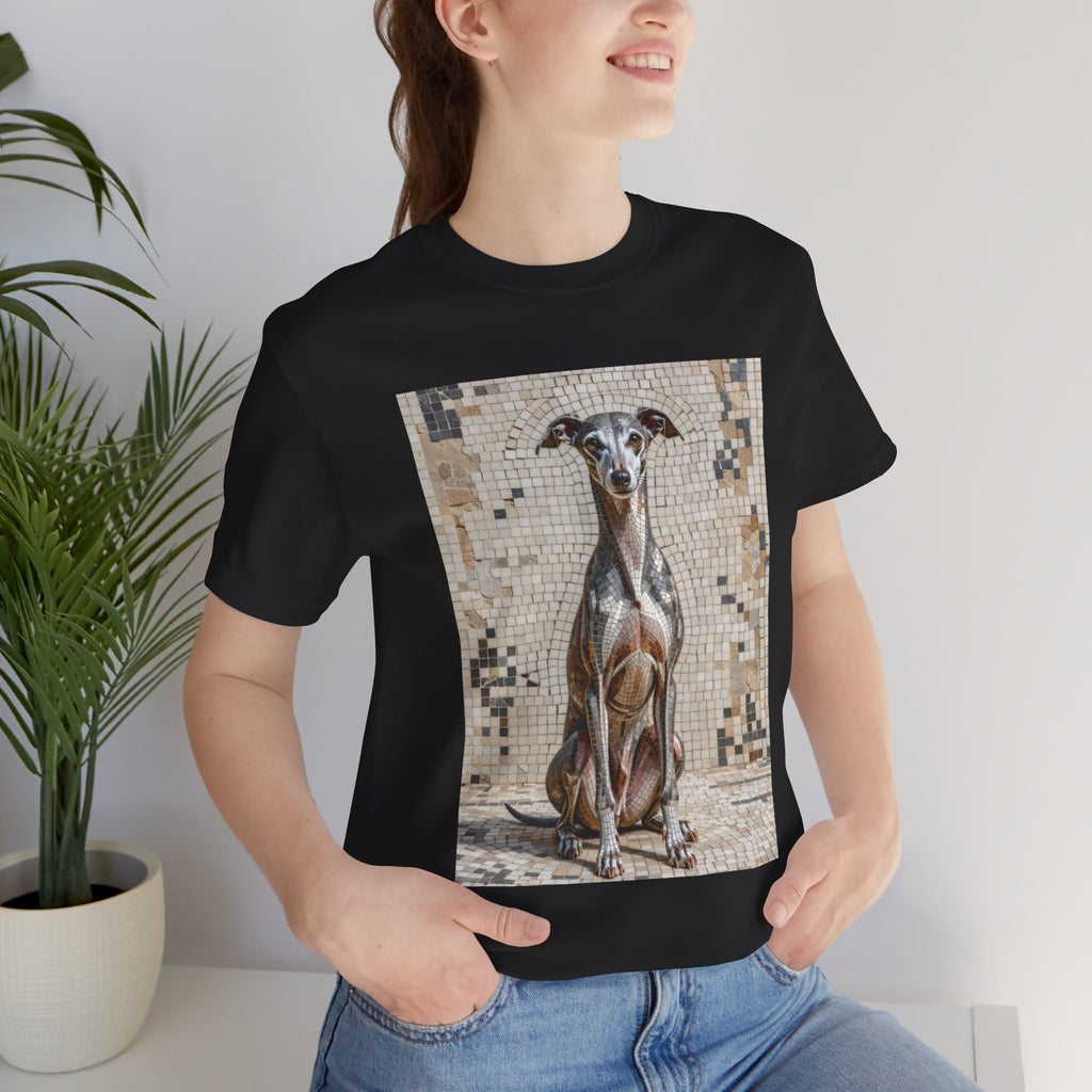 Italian Greyhound T Shirt | Living Work of Art Collection | Mosaic Style